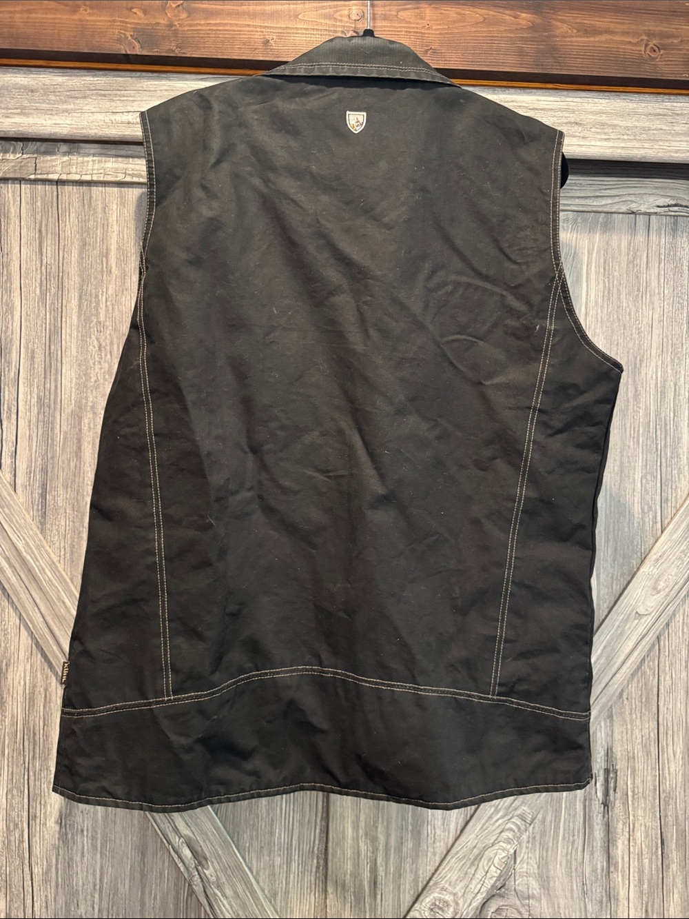 Kuhl Men's Dark Brown Zip-Front Canvas Vest - Picture 5 of 7